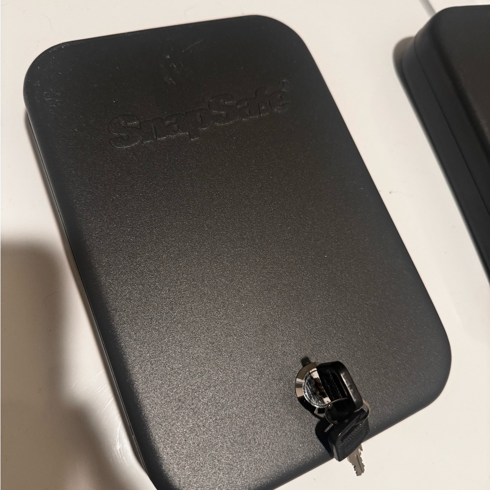 SnapSafe grey Lock Box for car valuables firearms
